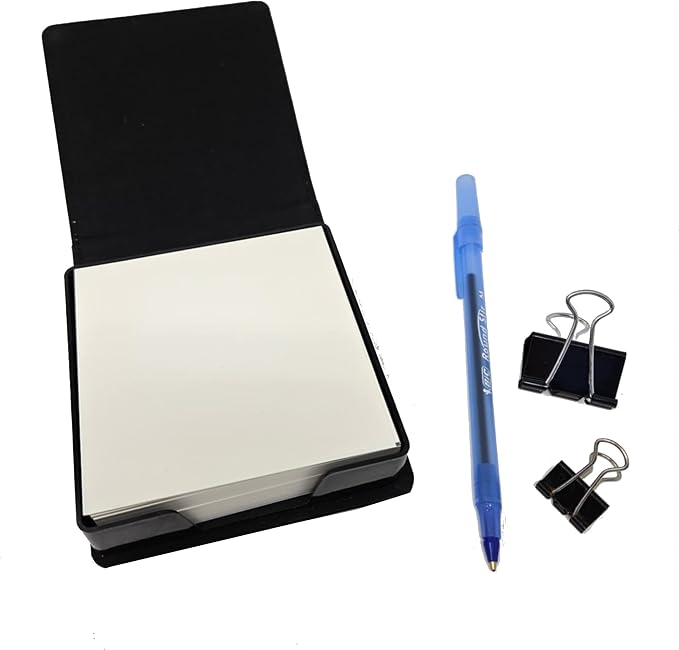Caroline's Treasures Lakeland Terrier and Flowers PU Leather Note Paper Holder with Artist-Designed Cover, Desk Accessory, Office Gift