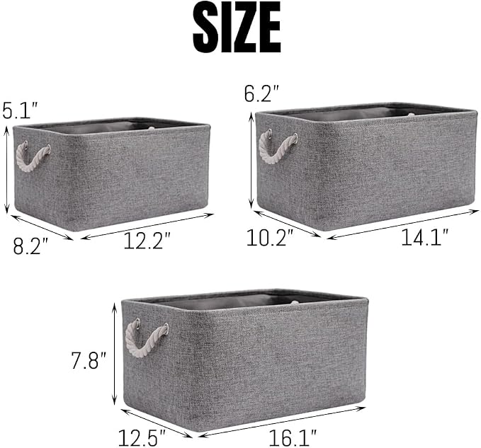 Custom Embroidered Collapsible Storage Baskets with Pet's Name/Text,Personalized Storage Bin Organizer with Handle,Storage Box for Dog Cat Toys,Clothing,Blankets