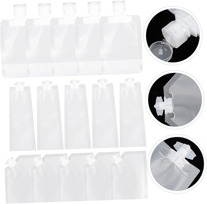 45pcs Makeup Bag Organizer Travel Lotion Pouches Reusable Squeeze Bags Daily Use Travel Kit Portable and Leakproof for Your Beauty Needs