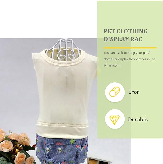 1pc Clothing Display Stand Figurine Display Shelf Wall Hangers for Clothes Manikins for Clothing Doll Dress Mannequin Pet Clothes Hanging Rack Pet Apparel Rack Dog Clothing Hanger