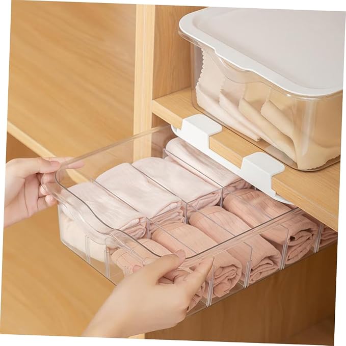 Cabilock Drawer Type Socks Holder 15 Compartment PET Organizer for Closet