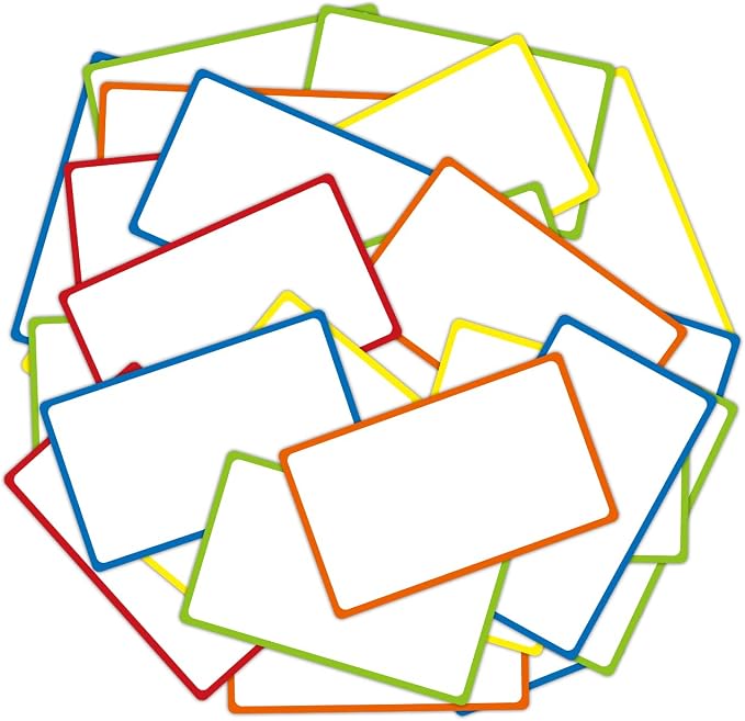 Dry Erase Magnetic Labels 5x3 in, Magnetic Dry Erase Labels, 40Pack | Reusable Dry Erase Magnetic Labels, White Board Magnets Set for School, Classroom, Office, Home