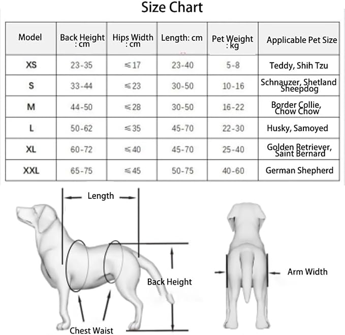 Lightweight Dog Wheelchair for Back Legs Adjustable Width Length Dog Cart Lightweight Aluminum Pet Mobility Cart with Shock-Absorbing Wheels for Post Surgery Recovery Walking