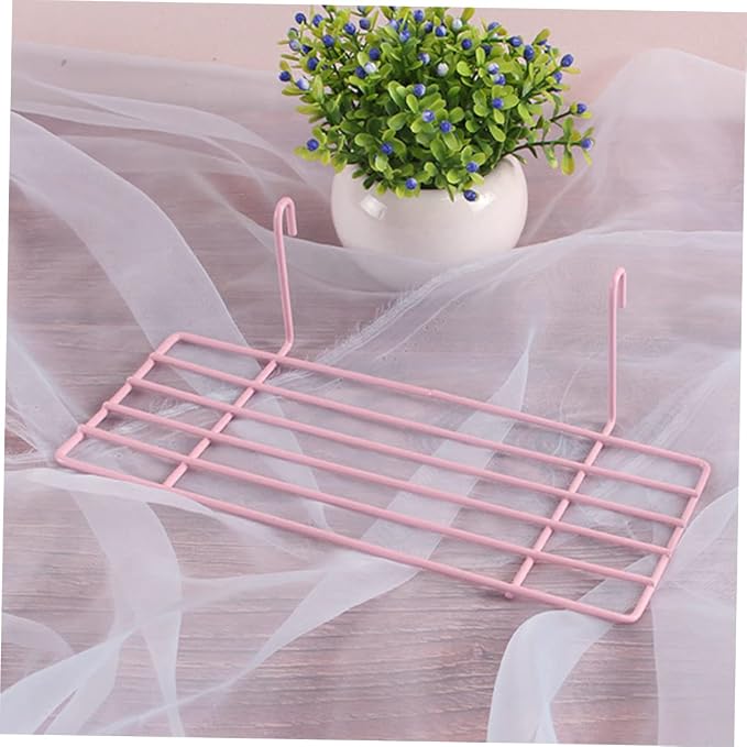 YARNOW Wall Grid Parrot Stand Iron Platform for Birds Easy to Install Decorative Bird Perch Wall-Mounted Accessory