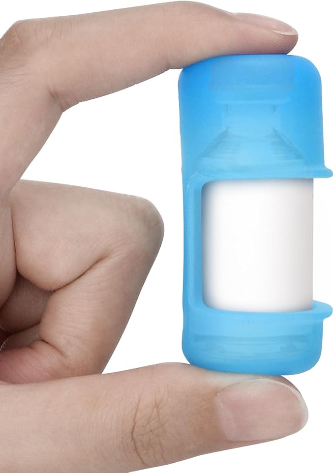 1-Pack Insulin Vial Protector Case for 10mL Short Vials | Fits NovoLog, Humalog & Humulin Vials, Anti-Break Protector Sleeve, Insulin Case Holder, Convenient for Diabetic Travel, Blue