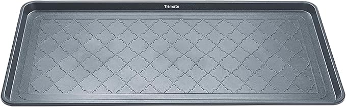 Boot Tray Extra Large 40"x20" - All-Weather, Multi-Purpose | Water-resistant recycled polypropylene, 1.25" raised edges – ideal for mudroom, entryway, garage, pet feeding mat or potted