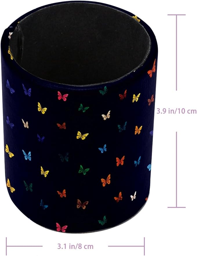 Butterflies Pen Holder, Pencil Cup Marker Brush Holder Desk Storage Case, Desktop Organizer for School Office Home Supplies