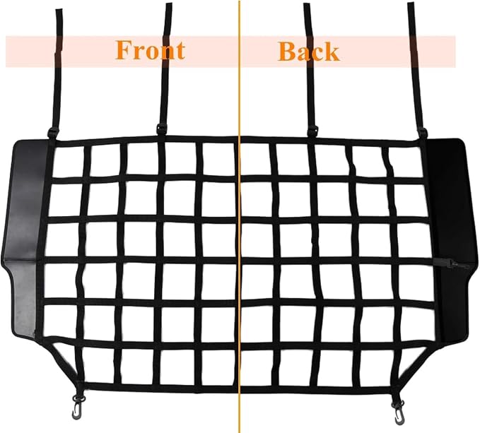 Car Nets Car Rear Seat Trunk Isolation Pet Net Dog Barrier Protection Divider Safety Mesh For Jeep For Wrangler JK JL 2007-2023 Cargo Net