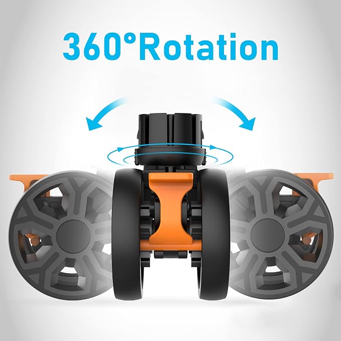 FELICON SELORSS Heavy Duty Rotation Swivel Wheels-Black-4PCS | 360°Rotate Wheel for BY06 BY06S BY06C BY10 BY10WX BY16 Folding Utility Cart Rolling Crate