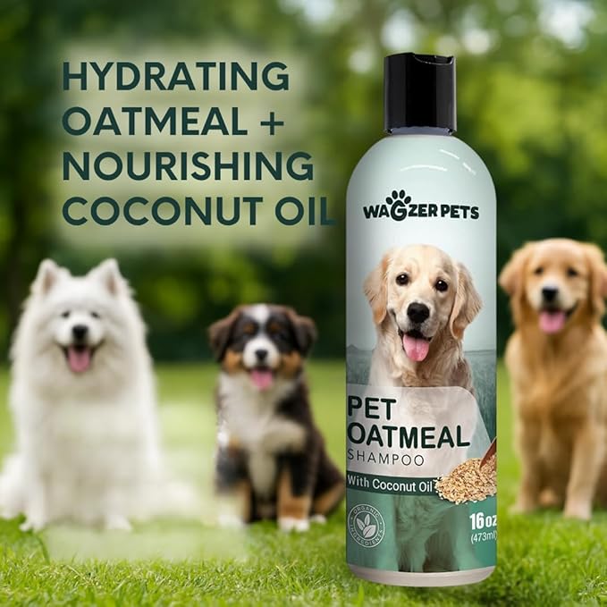 Oatmeal Dog Shampoo with Coconut Oil for Dogs, Soothing Dog Shampoo for Itching and Dry Skin, Made in the USA, (Fresh Puppy) (Oatmeal w/Coconut)