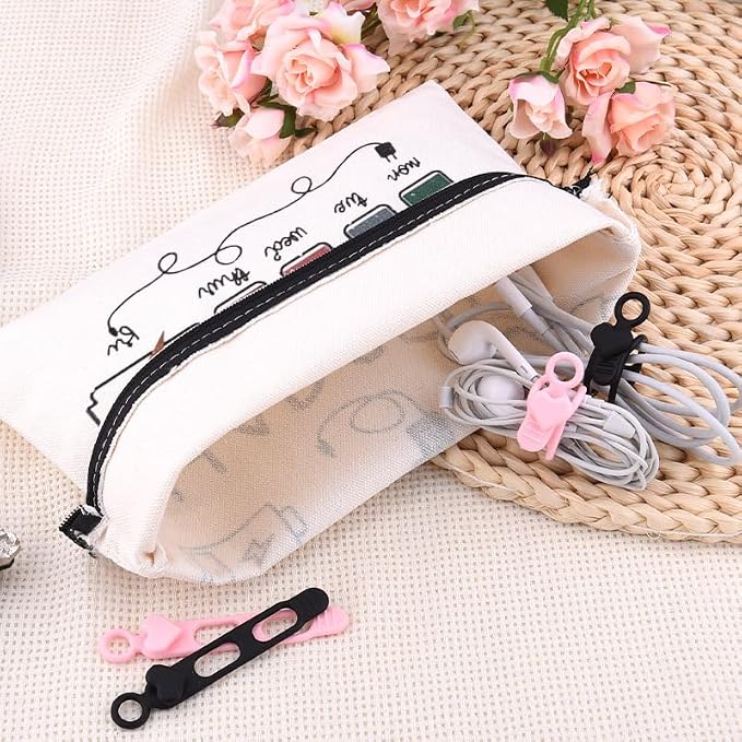 Sisadodo Charging Cable Organizer Travel Bag Toiletry Makeup Cosmetic Bags Medicine Med Toiletry Bag Pouch Diabetic Gifts Bags