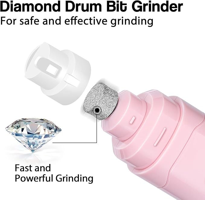 Casfuy Dog Nail Grinder Upgraded - Professional 2-Speed Whisper-Quiet Electric Pet Nail Trimmer Painless Paws Grooming & Smoothing for Small Medium Large Dogs & Cats
