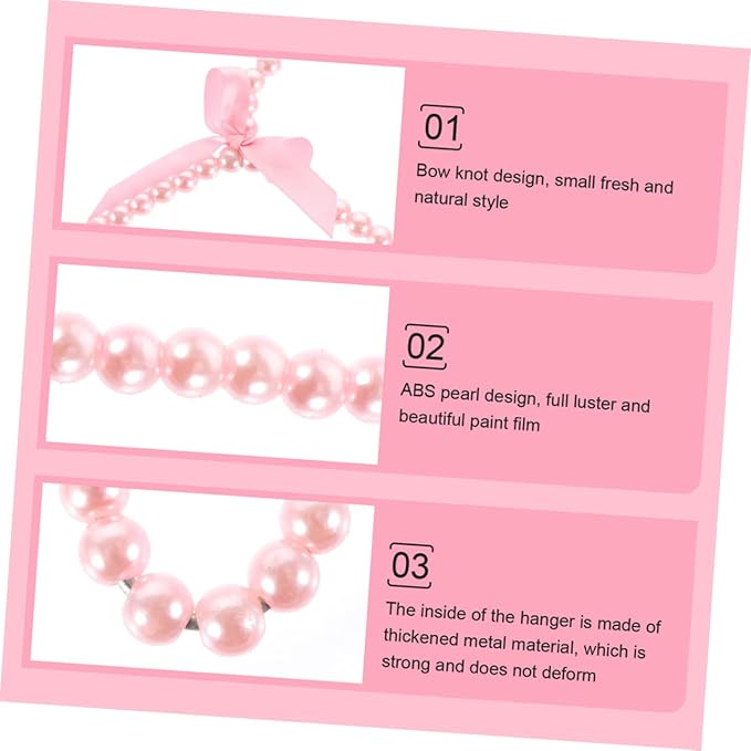Mini Hanger for Pet Clothing Pearl Hanger Decorative for Dog Portable Pet Garment Rack