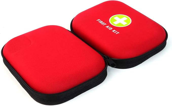 First Aid Hard Case Empty, First Aid Hard Case First Aid EVA Hard Red Medical Bag for Home Health First Emergency Responder Camping Outdoors (Red)
