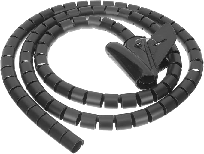 KALLORY Spiral Winding Pipe Flexible Wire Wrap Organizer Coiled Tube for Home Office Protects Cords from Pets Boys and Girls Spiral Wire Sleeves