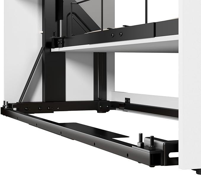 Bestar Full Murphy Bed with Closet Organizer, White, Claremont, 99W | Closet Organizers; supports up to 1000 lb; min. ceiling height 83 in.; dual piston mechanism; 10-year warranty