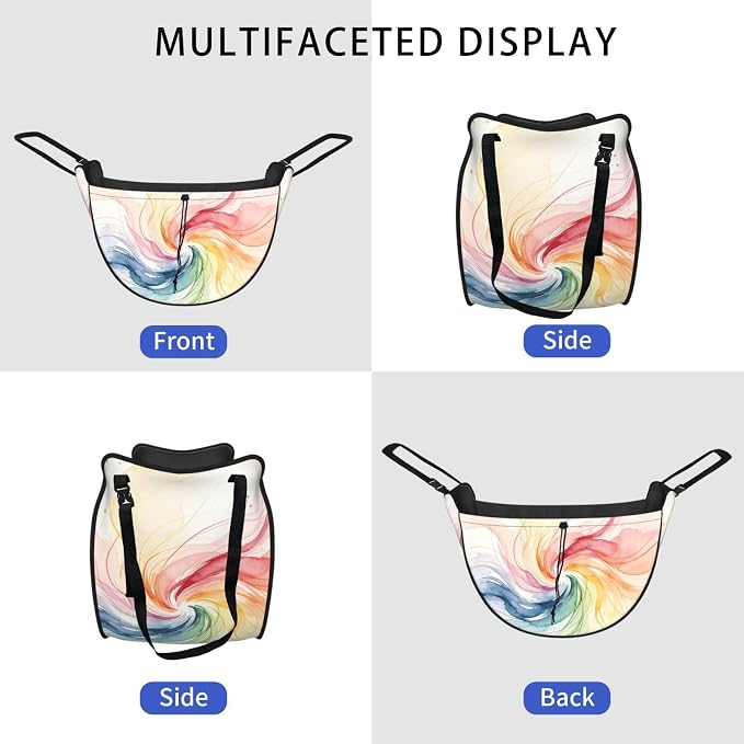 Color Lines Flow Car Seat Organizer-Backseat Storage Bag for Travel | Waterproof Durable. Holds Snacks Gear Essentials. Fits Most Cars.