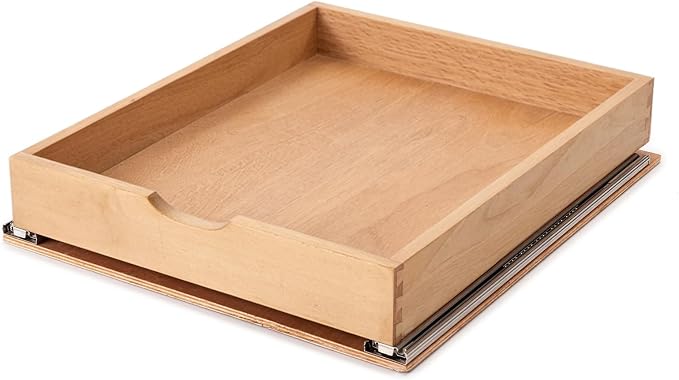 Pull Out Cabinet Drawers - 6x2 Size Options (12-23'W,18-21'D), Pre-Assembled with Soft Close Slides, Solid Beechwood, Easy Installation (18'W x 21'D)