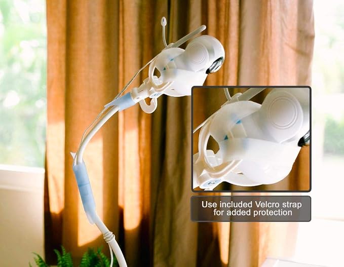 | Universal Baby Monitor Holder with Velcro Strap | Flexible Baby Camera Mount Shelf | No Drilling | A Safer Monitor Stand for Your Baby