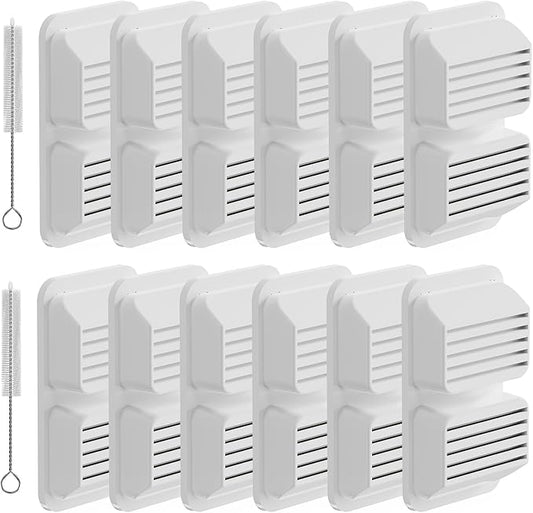 Cat Water Fountain Filter, Multi-Stage Filtration Replacement Filters (12 Filters+12 Sponges+2 Brushes)