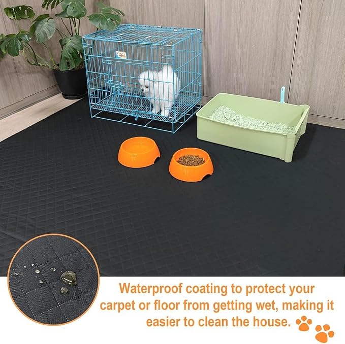 Washable Pee Pads for Dogs 72"×72" Reusable Puppy Pads Extra Large, Waterproof Pet Training Pads Leakage Non-Slip, Dog Pee Pads Whelping Pads for Playpen, Crate, Sofo, Car, Bed