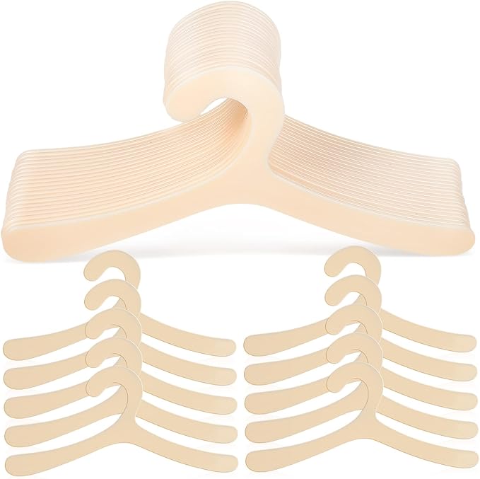 40pcs Pet Apparel Hangers for Small Pets Lightweight Dog Clothes Hanging Racks Cat Clothing Organizers Neatly Store and Dry Clothes Reduce Deformation