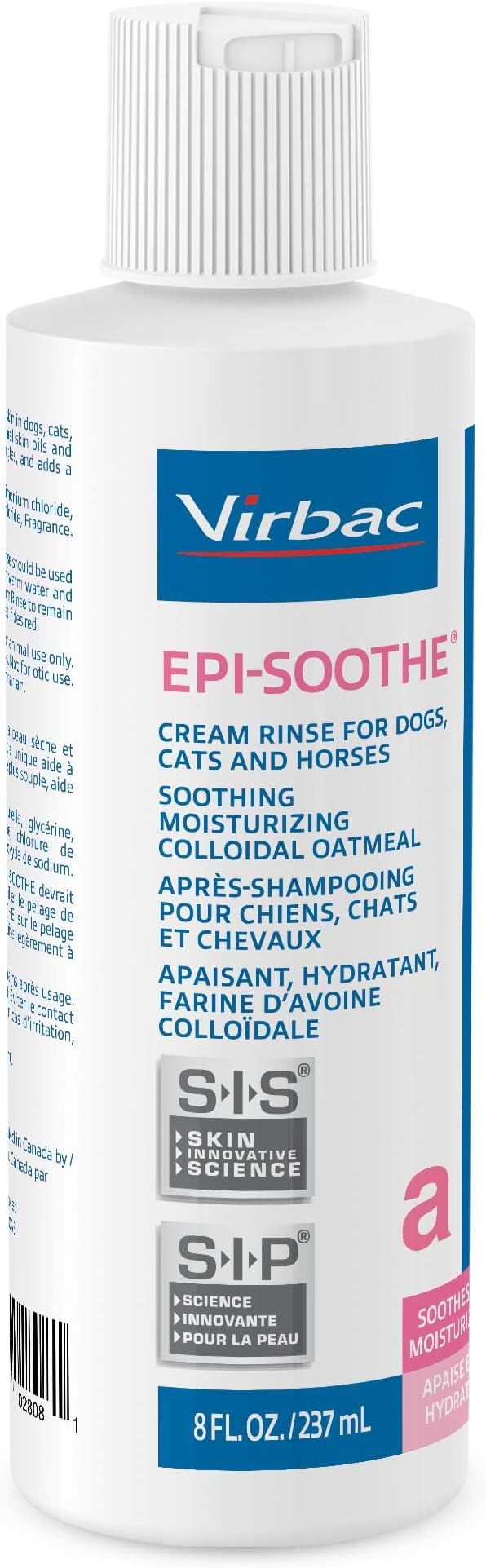 Virbac EPI-SOOTHE® Cream Rinse | Pet Conditioner For Dogs, Cats & Horses (8 oz) - For Dry and Sensitive Skin