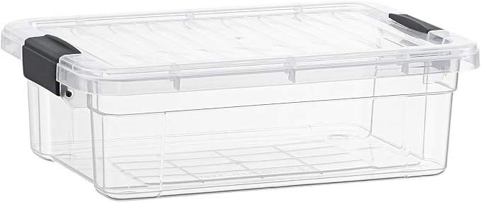 Superio 2.3 Quart Clear Plastic Storage Containers with Lids, Stackable Organizer Bins, BPA-Free Storage Boxes for Home, Office, Dorm & Classroom, 1 Pack
