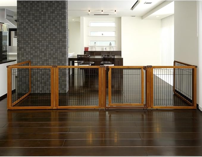 Richell 3-in-1 Convertible Elite Pet Gate, 6-Panel