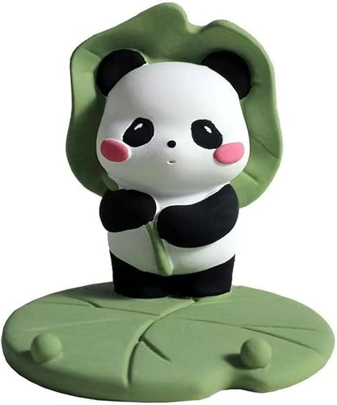Phone Stand Desk Accessories Resin Panda Figurines Home Decor Decorative Tabletop Ornaments Cute Phone Holder