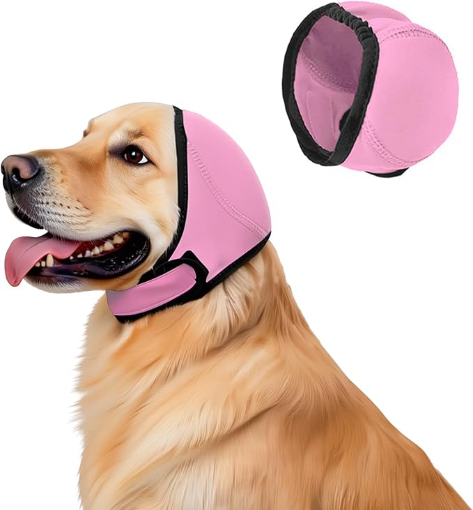 Dog Ear Muffs Noise Protection, Water-Resistant, No-Shake Ear Muffs for Grooming, Bathing, Swimming & Noise Relief