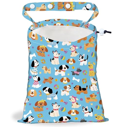 Pet Dog Strap Drawstring Car Trash Bag Hanging Garbage Bag with Snap Buttons Car Back Seat Trash Storage Portable Dustbin Vehicle Trash Can Bag for Vehicle Accessories Travel Camping