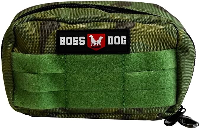 Boss Dog Tactical Molle Bag, Green Camo, Small