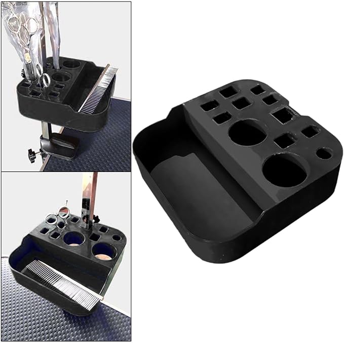 Dog Grooming Organizer Multipurpose Versatile Pet Shop Pet Grooming Tool Box Clip Holder, 25mm Pore Diameter