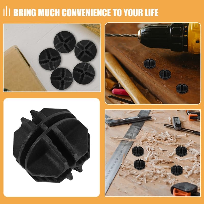 Luxshiny 12 Pack Modular Cube Connectors for Wire Grid Panels, Black | Round ABS Joining Clips for Pet Pens, Storage Cubes, Shoe Racks, Closets and DIY Furniture Assembly