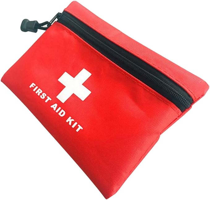 Mini First Aid Kit Empty, Travel Empty First Aid Kit Pouch Bag for Emergency at Home, Office, Car, Outdoors, Boat, Camping, Hiking(Bag Only)