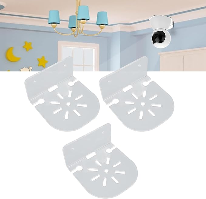 Acrylic Wall Mounted Transparent Holder for Security Camera Speakers Baby Monitoring Device