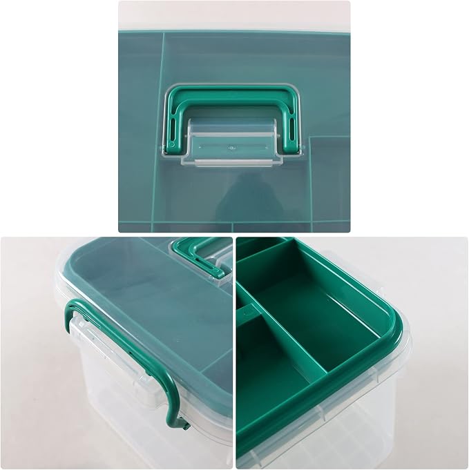 Clear Plastic First Aid Box Empty, Family Medicine Kit Storage Box