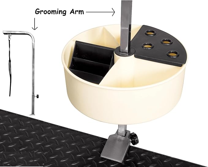 Pet Groomer Tool Organizer Side Kick 2 Professionals Handy Grooming Arm Accessory (5 Side Kicks)