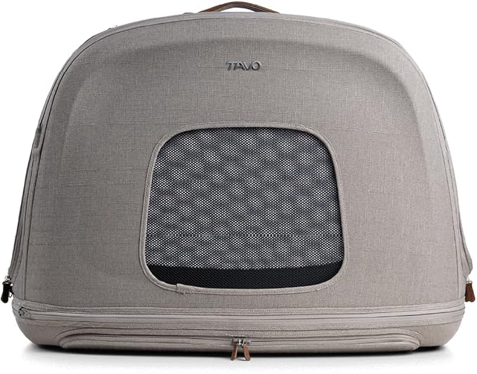 TAVO Pets Crispin Crash-Tested Dog & Cat Car Crate, Merle, Medium