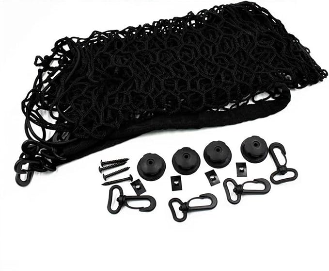 Car Nets 120 * 70 70 * 70cm Car Trunk Net Pocket Car Trunk Storage Storage Net Fixed Elastic Net Non-slip Universal Cargo Net (120x70cm)