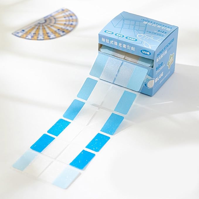 120Count Clear Colorful Page Label Markers Adhesive Notes Writable PET Label for Marking Labeling File Organizers