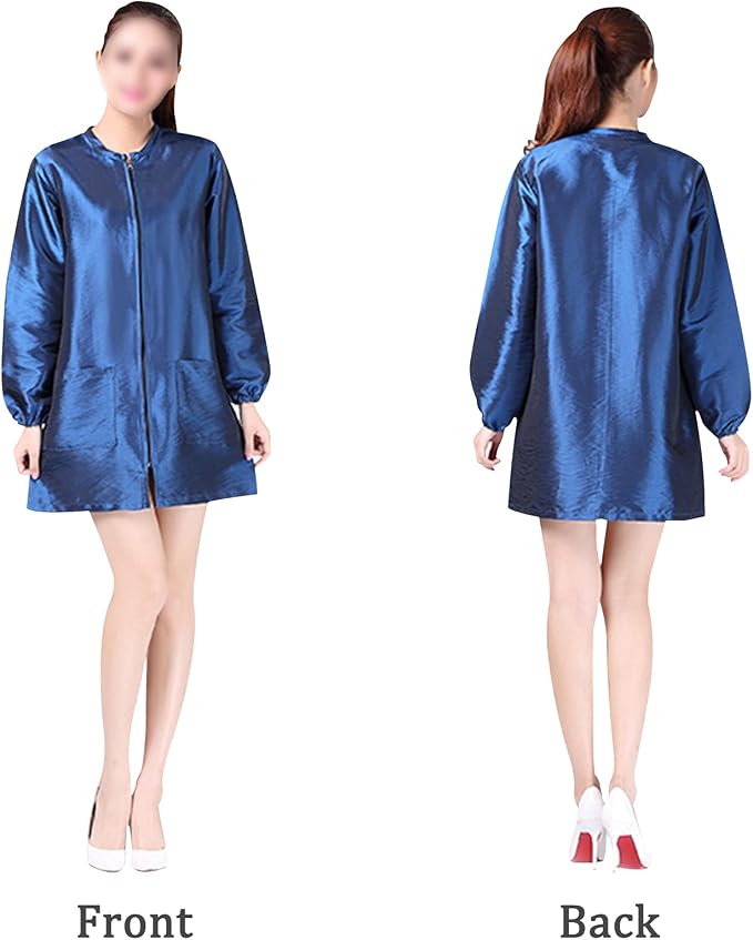 Polyester Professional Salon Smock Hair Stylist Jacket | Water-resistant Haircut Cape, Pet Grooming Workwear, Barber Apron