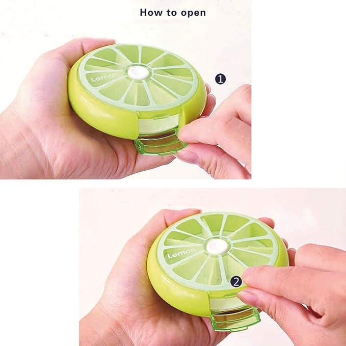 3PCS Pill Cases Weekly Pill Organizer 7 Day Pill Box Cute Pill Container Medica Box (3PCS)