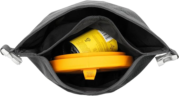 Ruffwear, Kibble Kaddie Dog Food Travel Bag, Basalt Gray | Roll-Down Closure Storage, Easy-Pour Spout, Compact Waterproof Odor-Sealing Liner with Stash Pocket, 10L/42 Cups