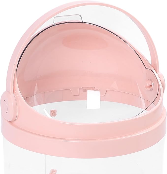 Stuffed Animal Storage Tube 130cm Large Capacity Transparent Plush Toy Display Bucket Organizer for Playroom Bedroom (Pink)