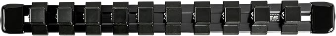 ARES 70344 1/2-In Socket Rail 9.84-In | Part No. 70344; Store up to 10 Sockets and Keep Your Tool Box Organized
