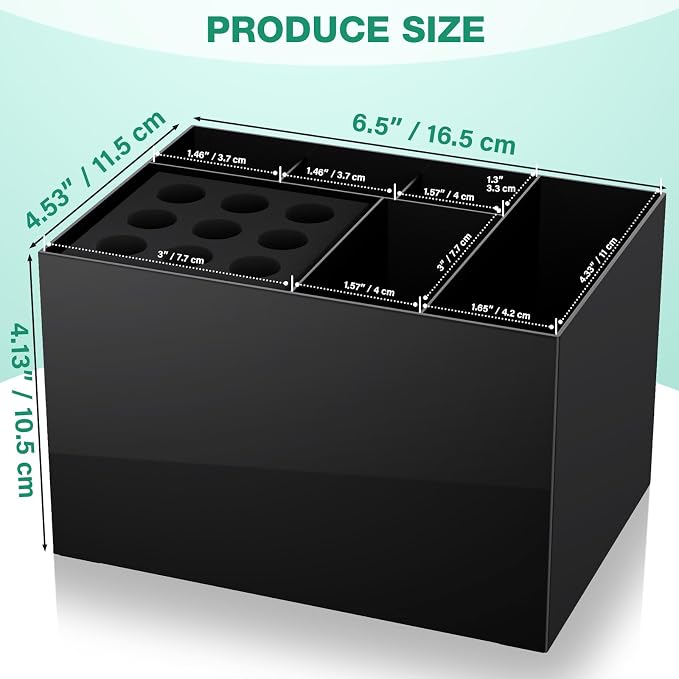 Noverlife Hair Salon Scissor Holder Box, Shear Holder for Hair Stylist | Hairdressing Scissors Rack Barber Organizer Box for Storage Combs Clips Brushes Holder, Barber Supplies Shear Case