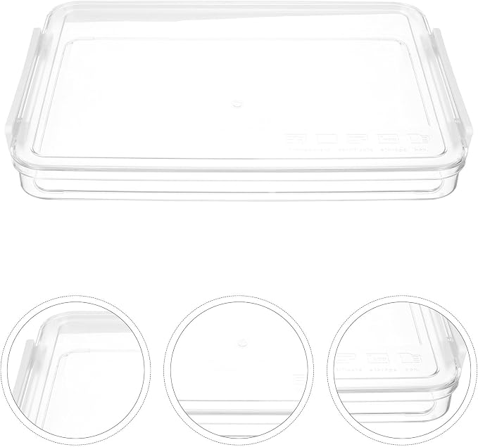 Homoyoyo Stackable File Organizer Box for Office Use, Waterproof Pet and Abs Material Document Storage Case with High Durability and Simple Design, for Daily Filing and Storage