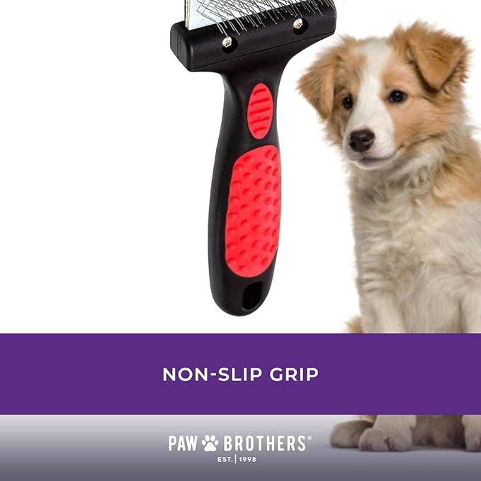 Paw Brothers Double Sided Extra Firm Flex Slicker Brush, Large
